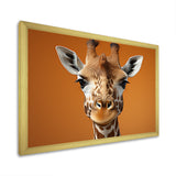 Brown Giraffe Savannah Sentinel - Giraffe Canvas Wall Art