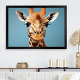 Blue Giraffe Savannah Sentinel - Giraffe Wall Decor