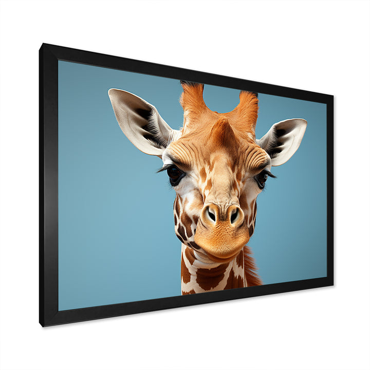 Blue Giraffe Savannah Sentinel - Giraffe Wall Decor