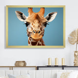 Blue Giraffe Savannah Sentinel - Giraffe Wall Decor