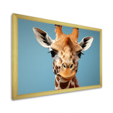 Blue Giraffe Savannah Sentinel - Giraffe Wall Decor