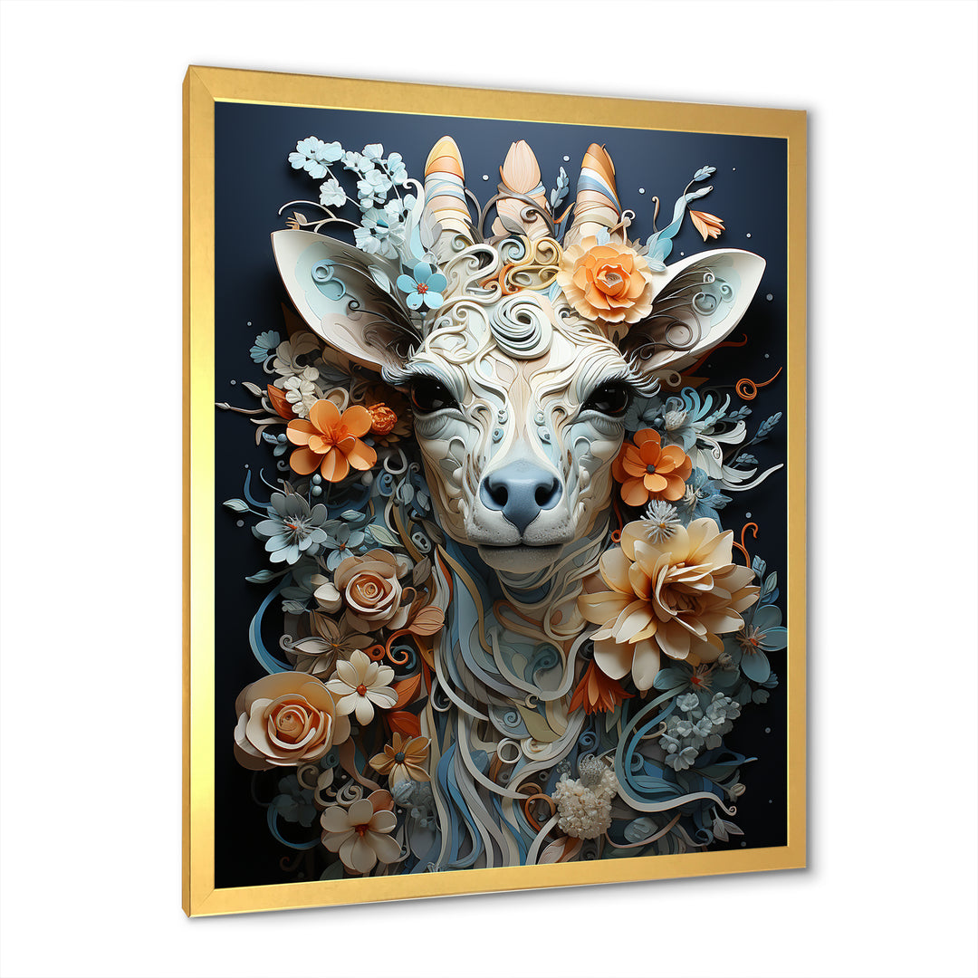 Grey Giraffe Surreal Savanna - Giraffe Wall Art Prints