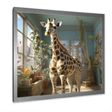 Cute Giraffe Farmhouse Harmony - Giraffe Living Room Wall Art