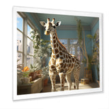 Cute Giraffe Farmhouse Harmony - Giraffe Living Room Wall Art