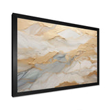 Beige And Gold Glacier Stone Art III - Abstract Canvas Wall Art