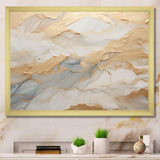 Beige And Gold Glacier Stone Art III - Abstract Canvas Wall Art