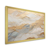 Beige And Gold Glacier Stone Art III - Abstract Canvas Wall Art