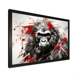 Red Gorilla Graffiti - Gorilla Home Decor Art
