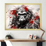 Red Gorilla Graffiti - Gorilla Home Decor Art