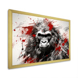 Red Gorilla Graffiti - Gorilla Home Decor Art
