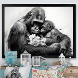 Gorilla Guardian Of His Family - Gorilla Bedroom Wall Art