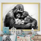 Gorilla Guardian Of His Family - Gorilla Bedroom Wall Art