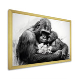 Gorilla Guardian Of His Family - Gorilla Bedroom Wall Art