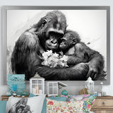 Gorilla Guardian Of His Family - Gorilla Bedroom Wall Art