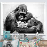 Gorilla Guardian Of His Family - Gorilla Bedroom Wall Art