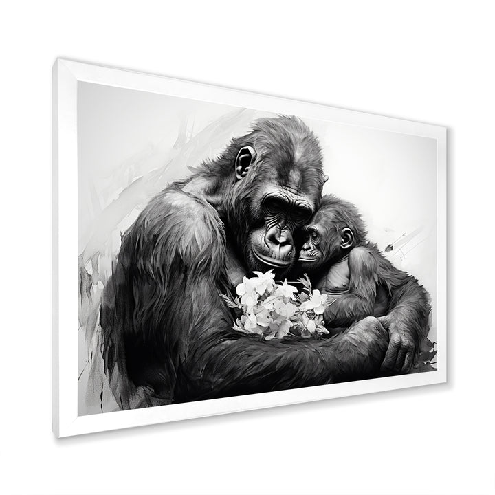 Gorilla Guardian Of His Family - Gorilla Bedroom Wall Art