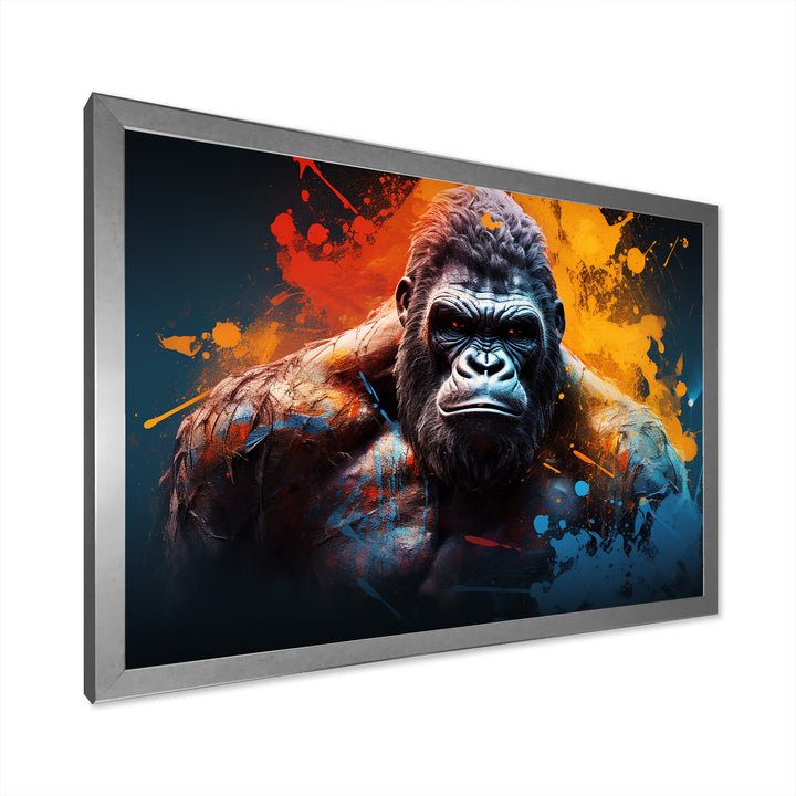 Colorful Gorilla Strength - Gorilla Wall Art Prints