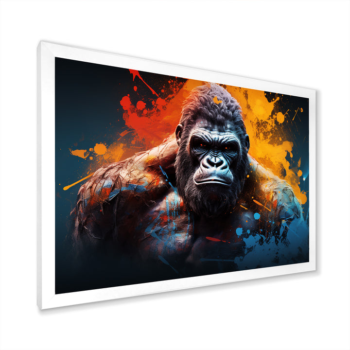 Colorful Gorilla Strength - Gorilla Wall Art Prints