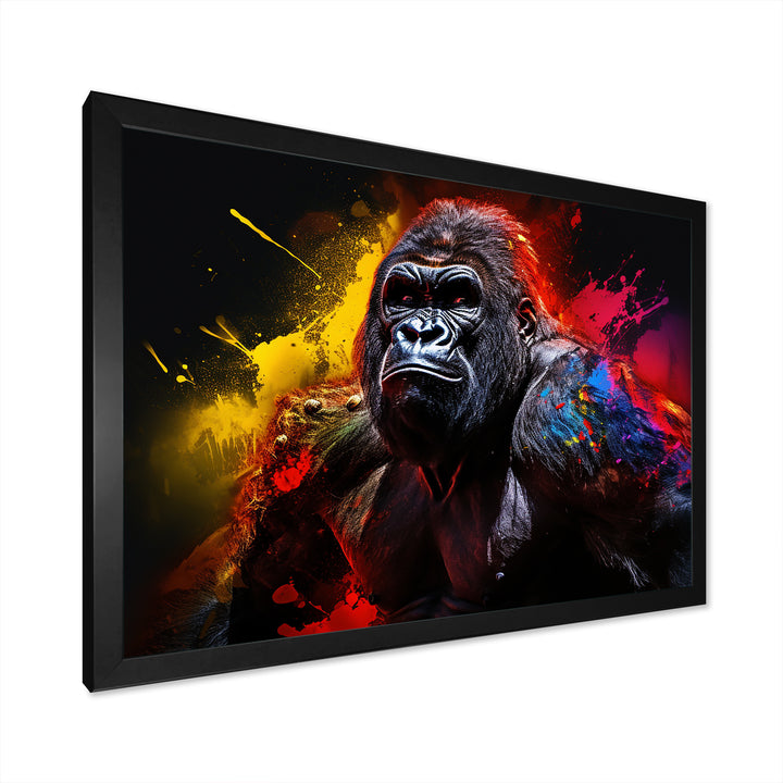 Multicolor Gorilla Strength - Red Gorilla Wall Art