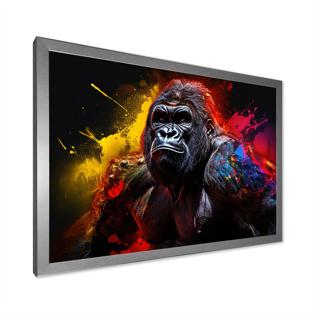 Multicolor Gorilla Strength - Red Gorilla Wall Art