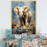 Majestic Elephant In The Wild - Gray Gorilla Wall Art