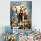 Majestic Elephant In The Wild - Gray Gorilla Wall Art