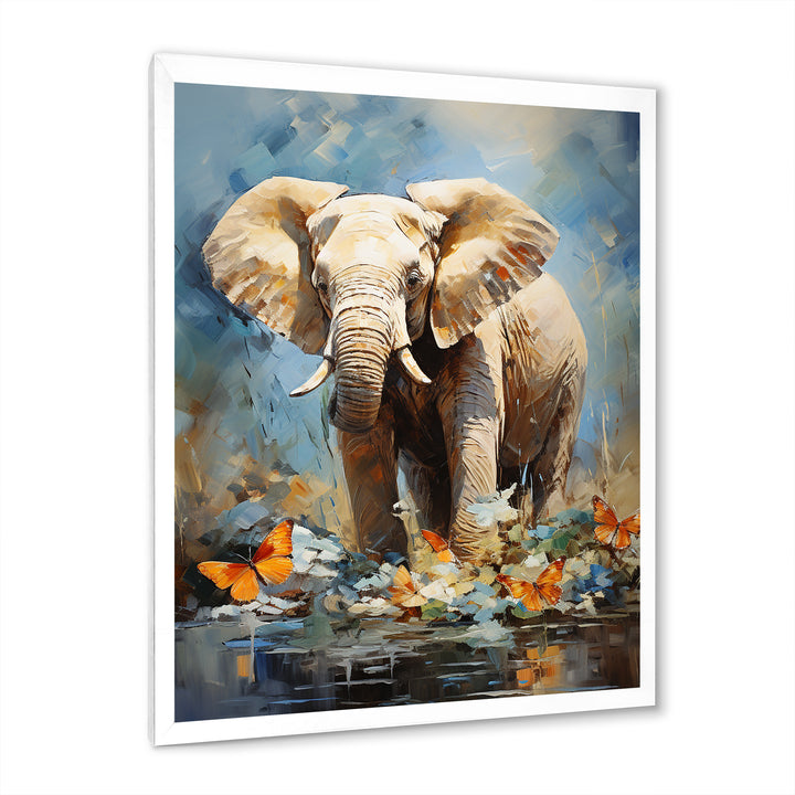 Majestic Elephant In The Wild - Gray Gorilla Wall Art