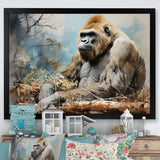 Gorillas Reverie - Gorilla Home Decor Art
