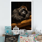 Gorillas Siesta - Gorilla Living Room Wall Art