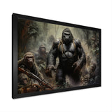 Gorilla Soldier Jungle Journey - Gorilla Bedroom Wall Art