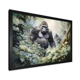 Gorilla Jungle Journey - Gorilla Canvas Wall Art