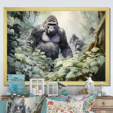 Gorilla Jungle Journey - Gorilla Canvas Wall Art