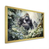 Gorilla Jungle Journey - Gorilla Canvas Wall Art