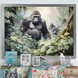 Gorilla Jungle Journey - Gorilla Canvas Wall Art