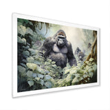 Gorilla Jungle Journey - Gorilla Canvas Wall Art