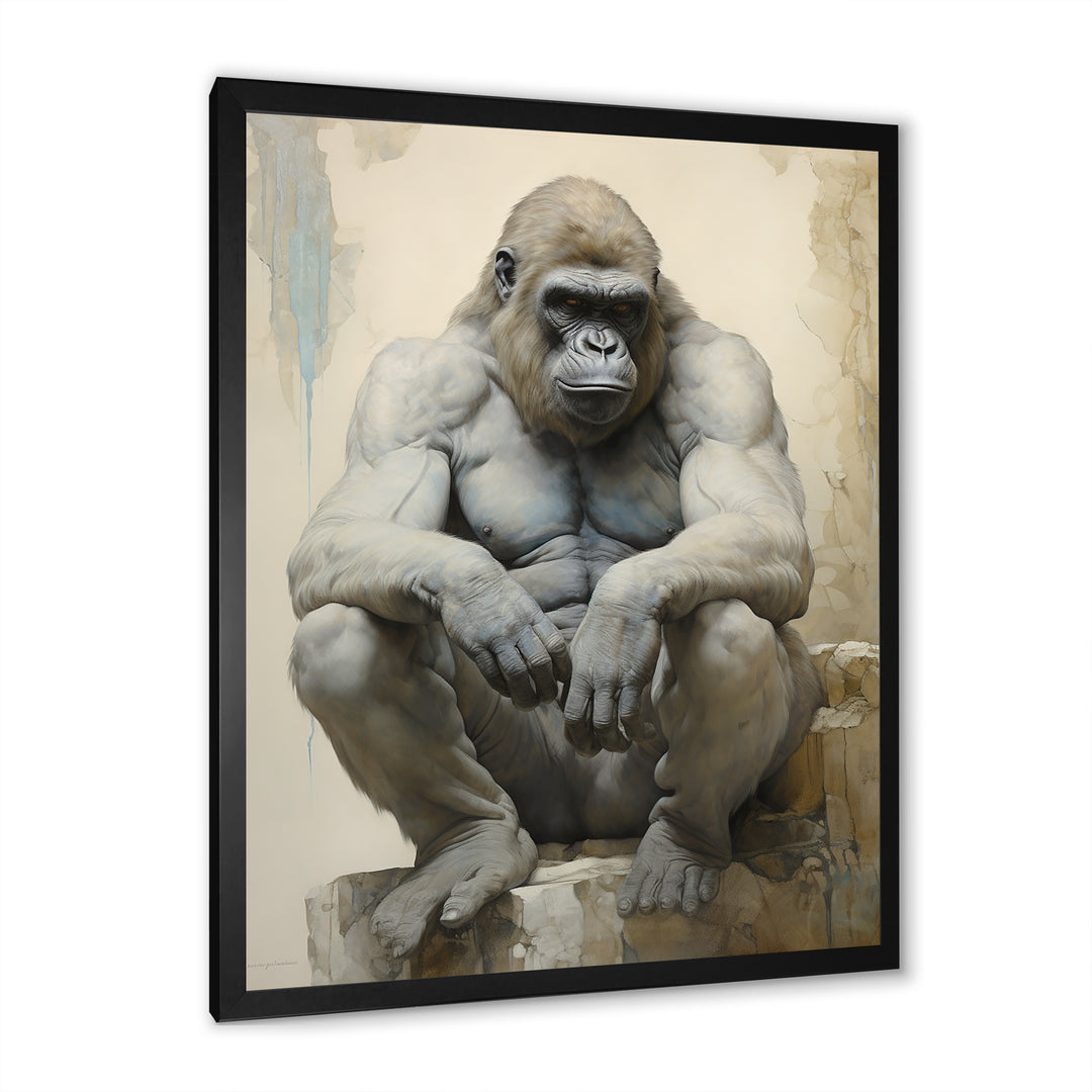 Thoughtful Gorilla - Gorilla Wall Art Prints