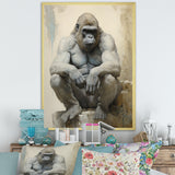 Thoughtful Gorilla - Gorilla Wall Art Prints