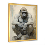 Thoughtful Gorilla - Gorilla Wall Art Prints