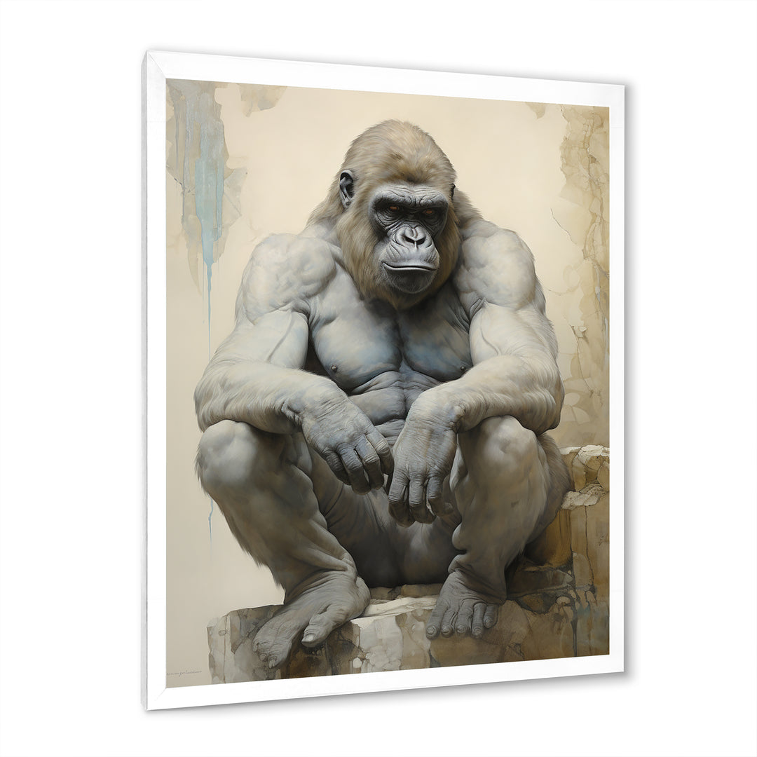 Thoughtful Gorilla - Gorilla Wall Art Prints