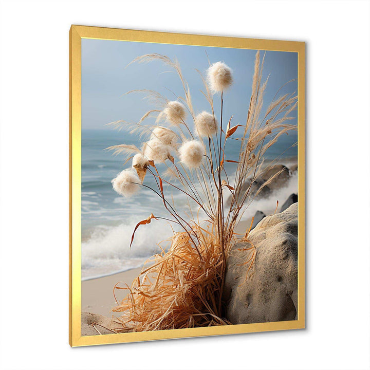 Beachgrass Photography Horizon I - Floral Canvas Wall Art