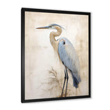 Majestic Blue Heron Horizon II - Animals Canvas Wall Art