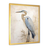 Majestic Blue Heron Horizon II - Animals Canvas Wall Art