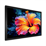 Vibrant Hibiscus In The Tropical Allure - Floral Canvas Wall Art