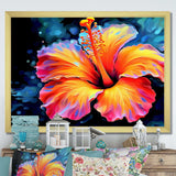 Vibrant Hibiscus In The Tropical Allure - Floral Canvas Wall Art