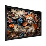 Hinduism Krishna Khaki Gods - Spiritual Canvas Wall Art