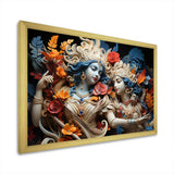 Hinduism Krishna Khaki Gods I - Spiritual Canvas Wall Art