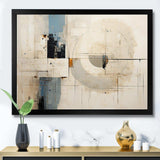 Blue And White Timeless Minimalism - Abstract Canvas Wall Art