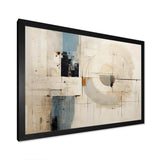 Blue And White Timeless Minimalism - Abstract Canvas Wall Art