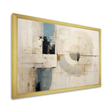 Blue And White Timeless Minimalism - Abstract Canvas Wall Art