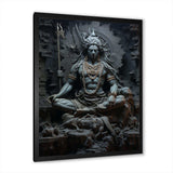 Hinduism Shivas Somber Slate - Spiritual Canvas Wall Art